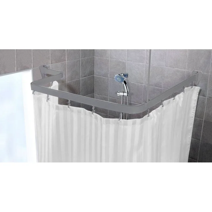 Euroshowers GmbH Duschvorhangstange Duschvorhangstange Flexibel 3 x 1 Meter biegsam kann von Hand gebogen