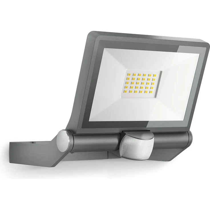 Steinel Sensor-Außenstrahler XLED ONE S anthrazit, 18,6 W Fluter mit 180°-Bewegungsmelder, 2050 lm, 3000 K warmweiß – Bild 1