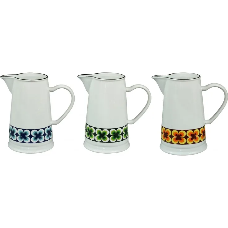 Kurg Kanne Wasserkrug Karaffe Vase Keramik 1,6l Retro Ramona Cabanaz Farbauswahl gelb_1205042