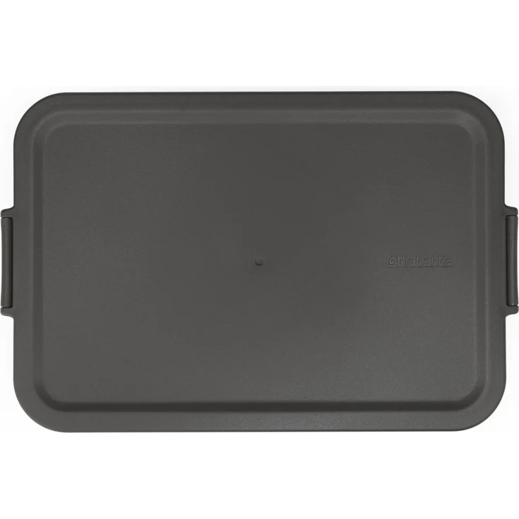 Brabantia - Make & Take Brotdose Bento - Groß - Herausnehmbare Fächer - Deckel mit Klickverschluss - Gefriergeeignet - Spülmaschinen- & Mikrowellenfest - Dark Grey - 25,5 x 16,7 x 6,2 cm – Bild 1