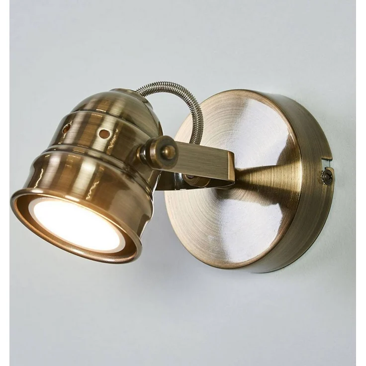 Lindby Wandleuchte Leonor, Metall, Bronze IP20, 1 x 10 W LED – Bild 1