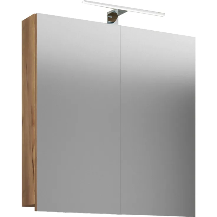 VCB1 Badschrank 60cm Badmöbel Wandschrank Badezimmer Bad Spiegelschrank Dekor
