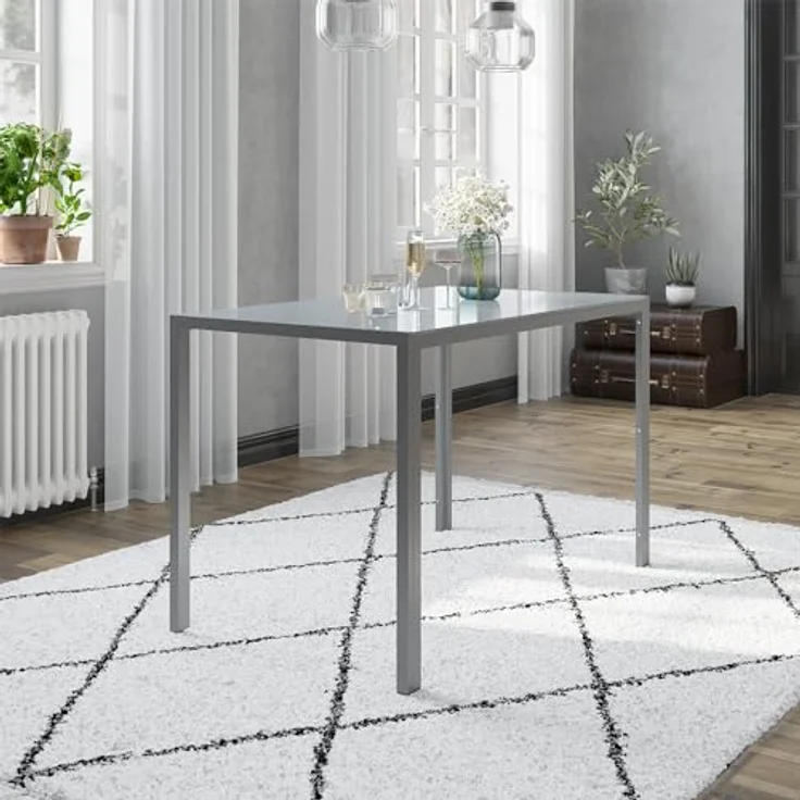 Esstisch Grand Grau 120 x 70 cm Vicco – Bild 5