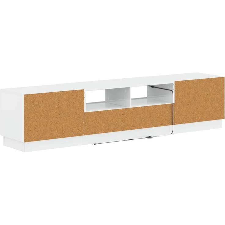vidaXL LED-TV-Schrank HOORN 3 stk. Hochglanz Weiß Holzwerkstoff 3416844 – Bild 6