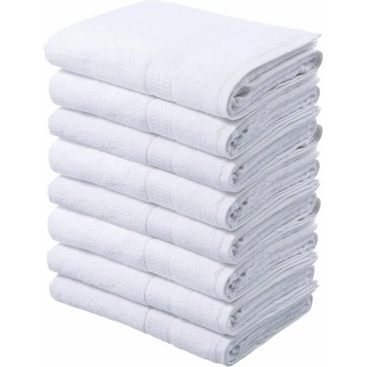 OTTO home Handtücher Juna, als Set und Serie erhältlich, 8 Handtücher, 50x100cm, Walkfrottier (8-St), 8-tlg. Handtuch-Set, 100% Baumwolle, mit Bordüre, Uni-Farben, weich