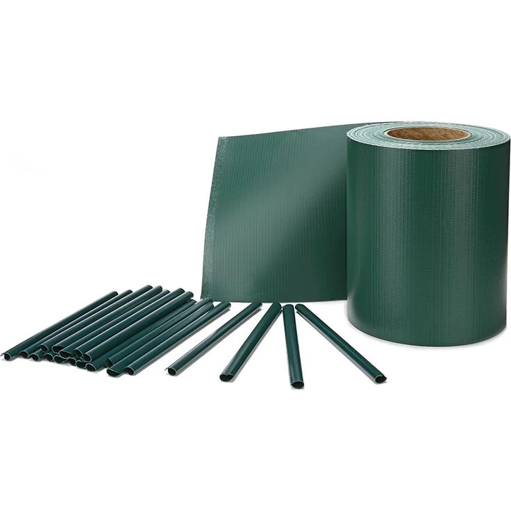 PVC Sichtschutzstreifen 35m x 19cm grün Sichtschutz Zaunblende Zaun – Bild 2
