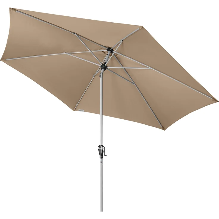Doppler Sonnenschirm / Kurbelschirm "Active Auto Tilt 320", 320 cm Greige – Bild 4