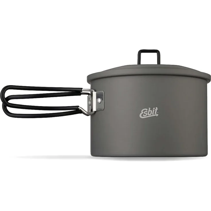 ESBIT Aluminium-Topf Topf Aluminium 1 6 l Aluminium Schwarz Aluminium Schwarz 18/8