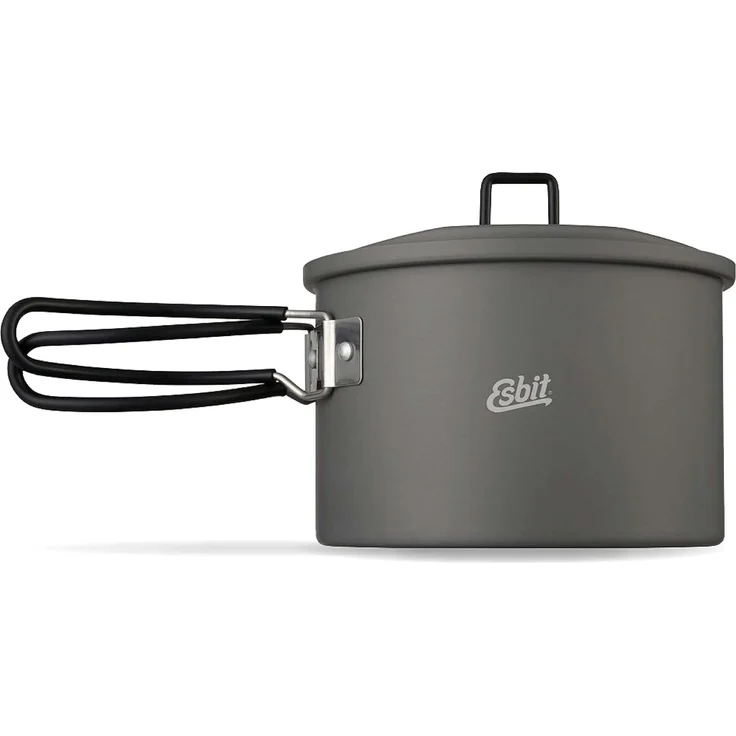 ESBIT Aluminium-Topf Topf Aluminium 1 6 l Aluminium Schwarz Aluminium Schwarz 18/8 – Bild 1