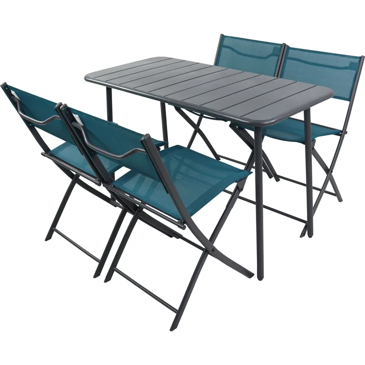 VCM Gartenmöbel-Set Sumila 920518 Türkis H. 79 x B. 110 x T. 55 cm – Bild 3