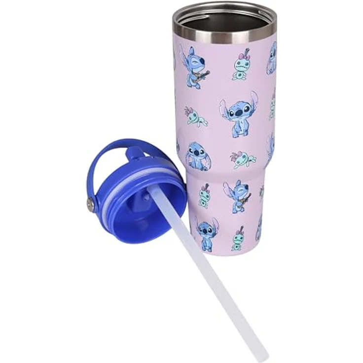 Sarcia. eu Thermobecher Disney Stitch Thermobecher 1,18 l mit Deckel, Mundstück & Henkel – Bild 6