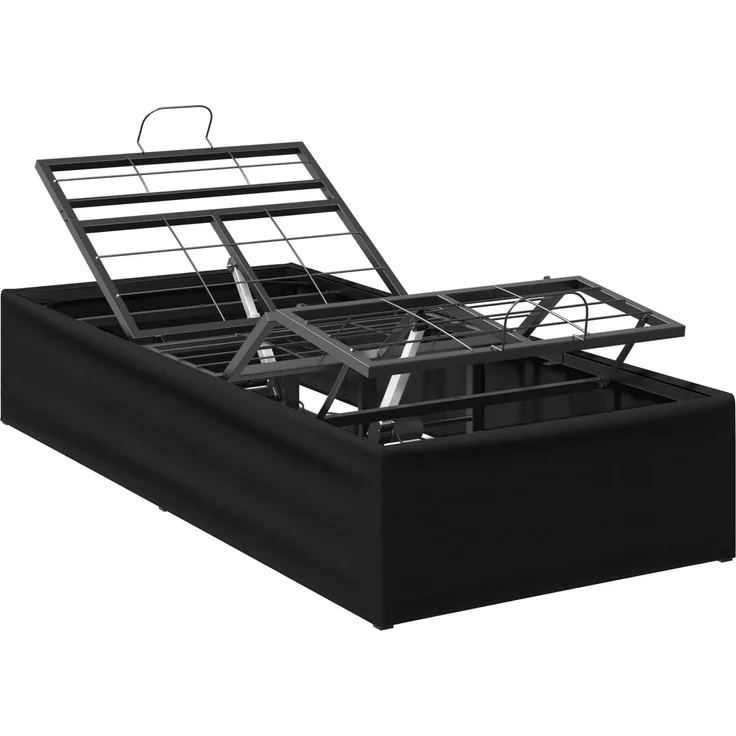 vidaXL Elektrisch verstellbares Bettgestell Schwarz 200 x 80 x 33,5 cm 42037273 – Bild 2