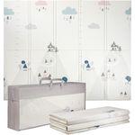 ONVAYA® Spielmatte für Babys & Kinder | Krabbelmatte faltbar | Bodenmatte für Kinderzimmer & Outdoor | Babymatte aus Schaumstoff | 180x200 cm | Spielteppich abwaschbar | rutschfest | schadstofffrei