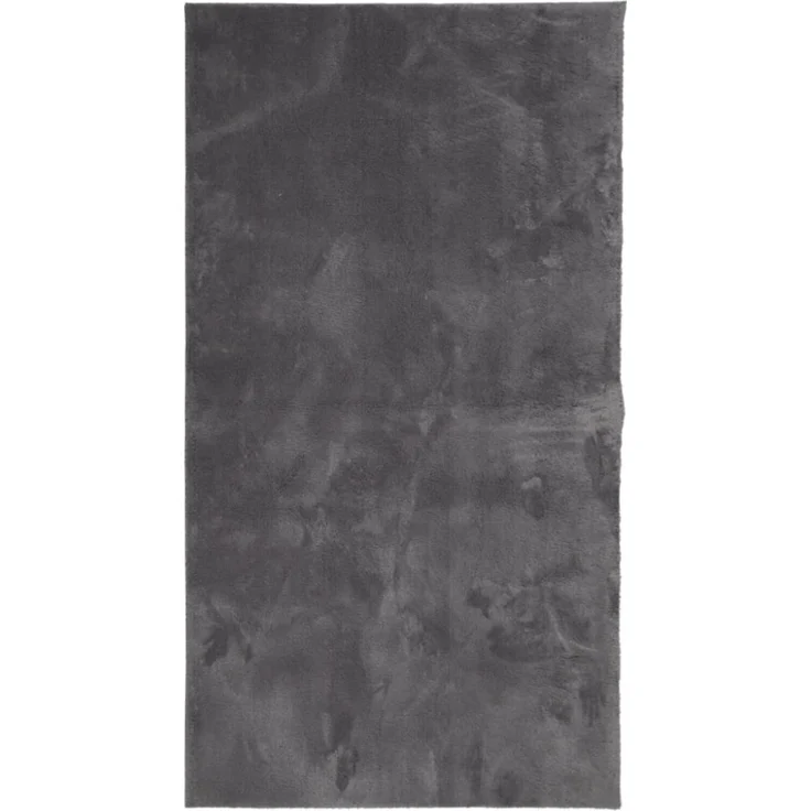 vidaXL Teppich HUARTE Kurzflor Weich und Waschbar Anthrazit 80x150 cm 374995 – Bild 2