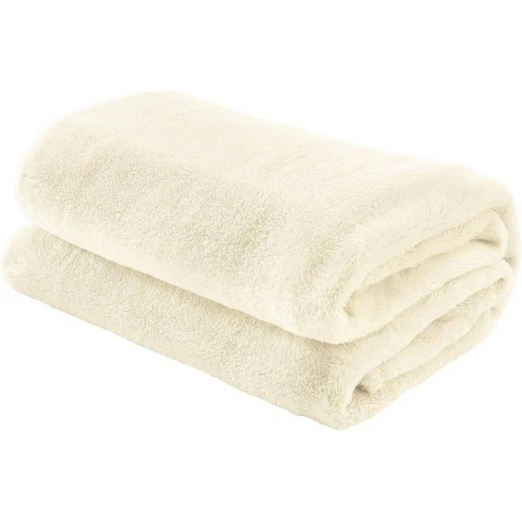 Wohndecke Wohndecke "Salerno", Erwin Müller, Teddy-Fleece Uni – Bild 4