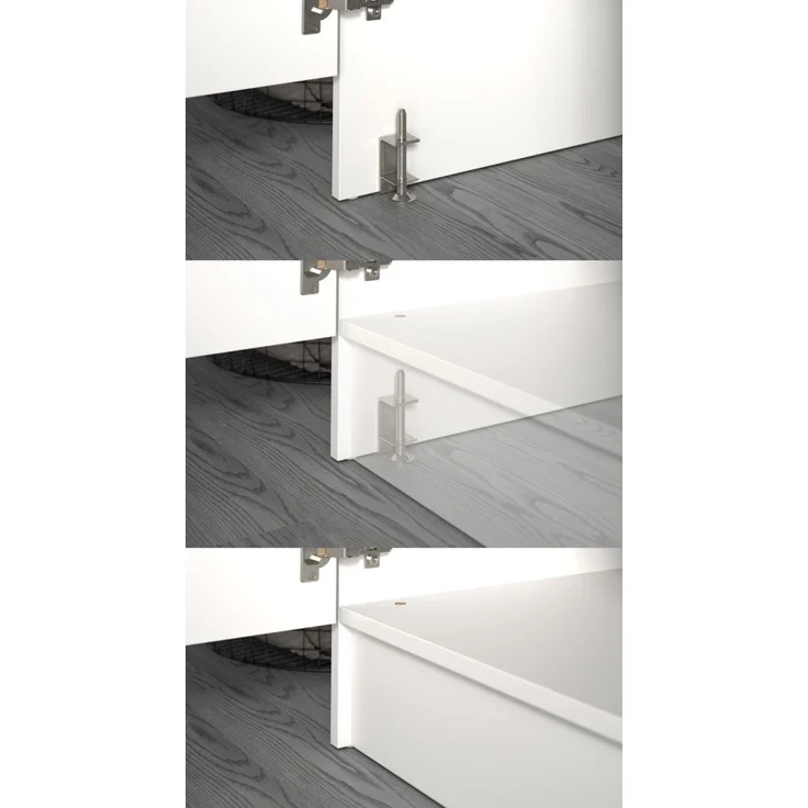 Waschmaschinenumbau Set Flexy in weiß 132 x 195 cm – Bild 4