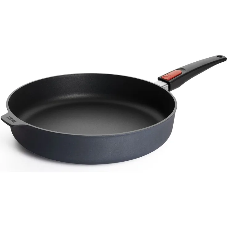 WOLL Hochrandpfanne Diamond Lite Induktion 32 x 7 x 55,9 cm 5‑lagige Titan‑Diamantversiegelung Aluminium Alle Herdarten bis 250 °C abnehmbarer Griff ohne Deckel Spülmaschinenfest