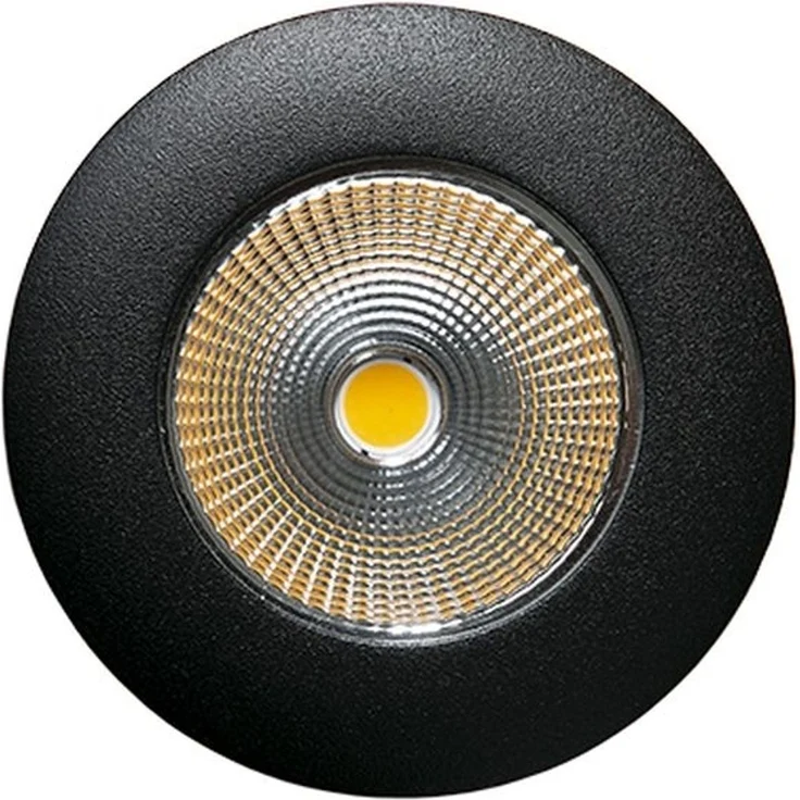 5068 Flat IP44 8W schwarz-matt 3000K 38° 350mA - ØxH: 80x29mm - 8W - schwarz-matt - 3000K - Nobile AG