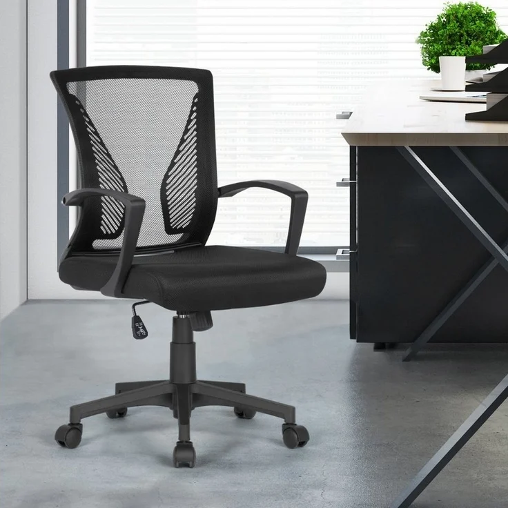 Yaheetech Bürostuhl, Schreibtischstuhl mit Wippfunktion – Bild 2
