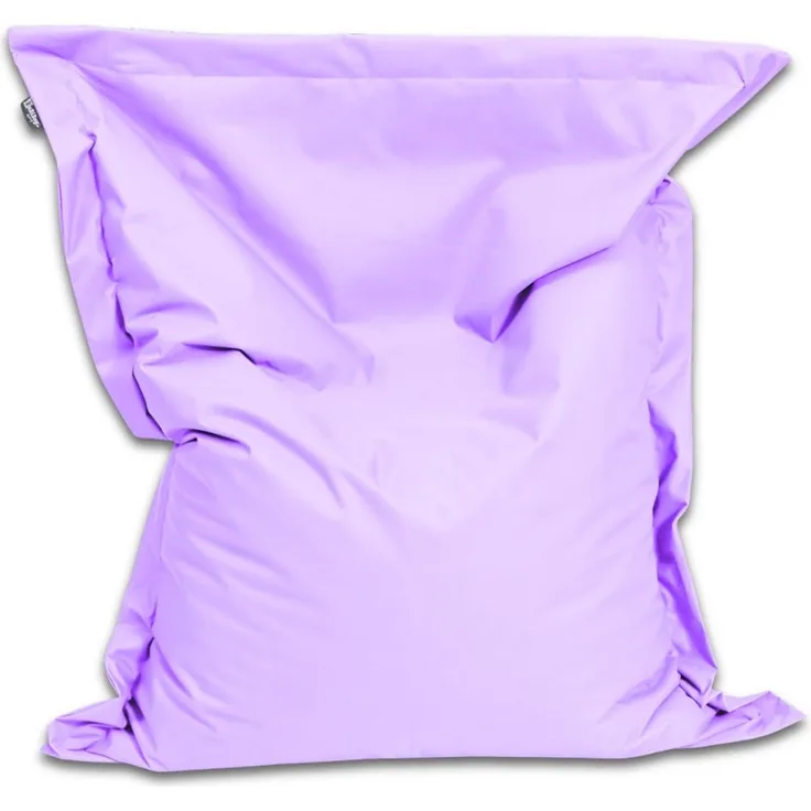 BuBiBag Sitzsack 100x70 cm mit Füllung – Handgefertigt – Bean Bag Indoor & Outdoor – Bodenkissen Liegekissen Kinder & Jugendliche – wasserabweisend bequem – Flieder