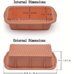 König Design Silikonform Backform Kastenform Kuchenform Tortenform, Rechteckige Brotbackform Brotform Kuchen 21 x 9 x 6,5 cm