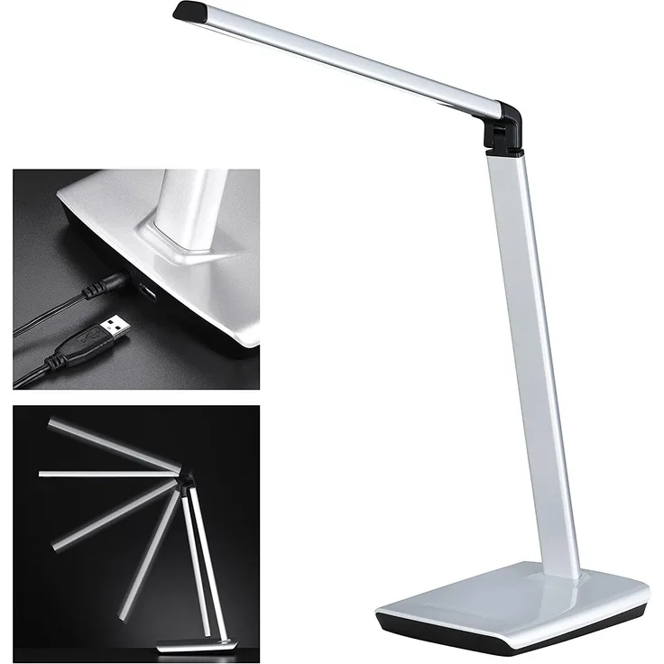 Fischer & Honsel 50432 LED Tischleuchte Bright tunable white silber 9W