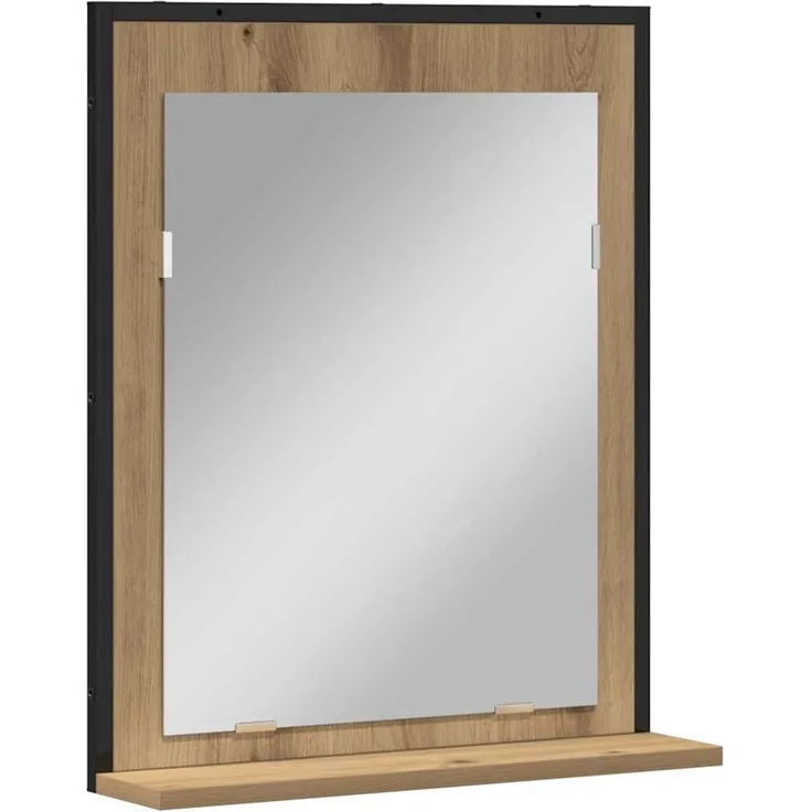 vidaXL Spiegel Artisan-Eiche 50 x 12 x 60 cm Glas und engineered Holz 862221