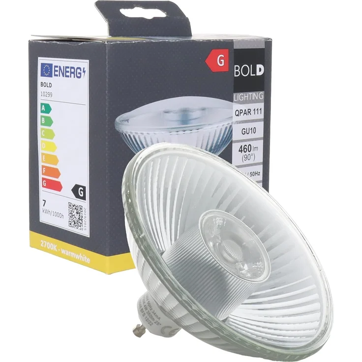 BOLD 10299 LED (RGB)-Lampe GU10 6 5 W (40 W) warmweiß – nicht dimmbar – Ø 111 mm x 70 mm – Bild 1