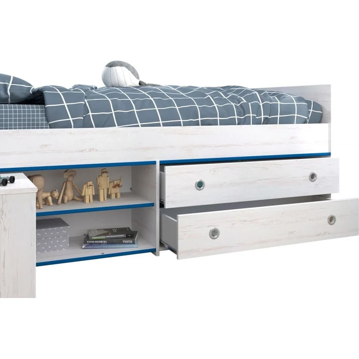 Parisot Kinderzimmer und Jugendzimmer Smoozy in weiß Kiefer Set 3-tlg. – Bild 4