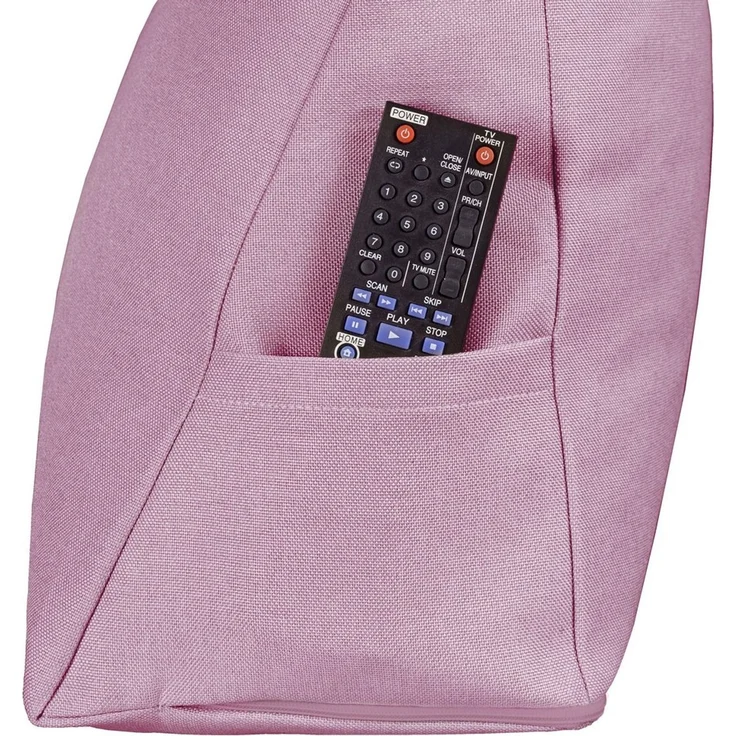 XDREAM Rückenkissen ergonomisches Keilkissen für Bett und Sofa, 1-tlg, als Kopfkissen oder Venenkissen verwendbar, mit praktischem Seitenfach – Bild 3