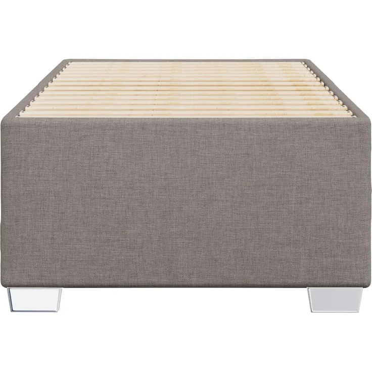 vidaXL Bettgestell ohne Matratze Taupe 80x200 cm Stoff 3284433 – Bild 3