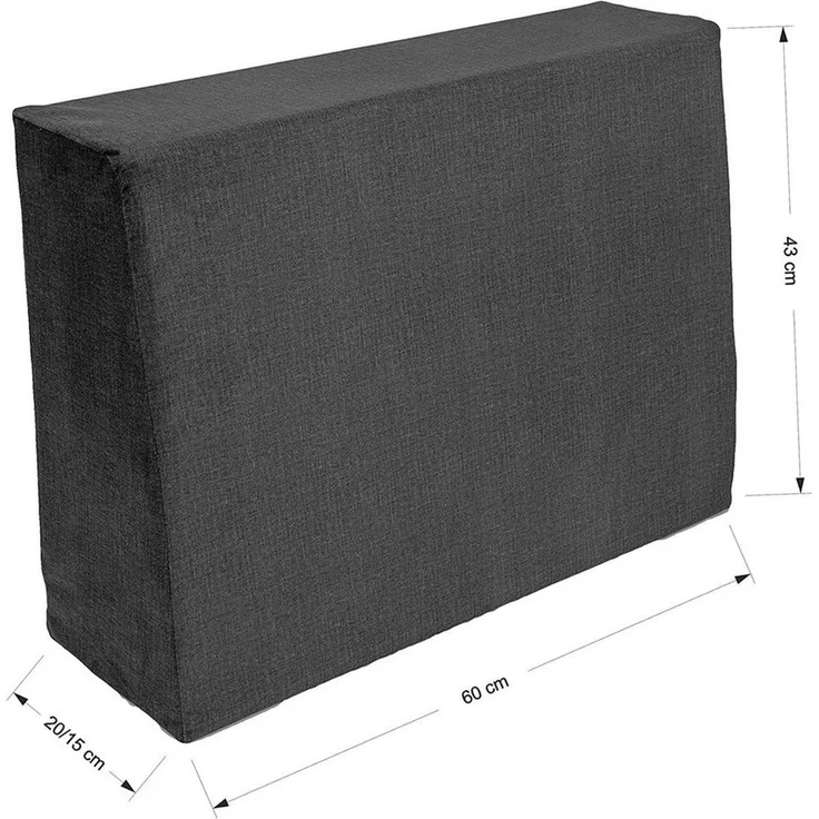 TexDeko Palettenkissen Seitenkissen oder Rückenkissen BeSmart mit abperleffekt, Farbe: nach Wahl (Rückenkissen 120cm/Seitenkissen 60cm) – Bild 4