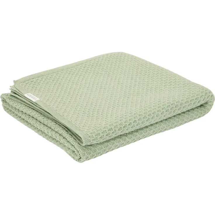Little Dutch Bettdecke Gestrickt - Pure Sage - 110