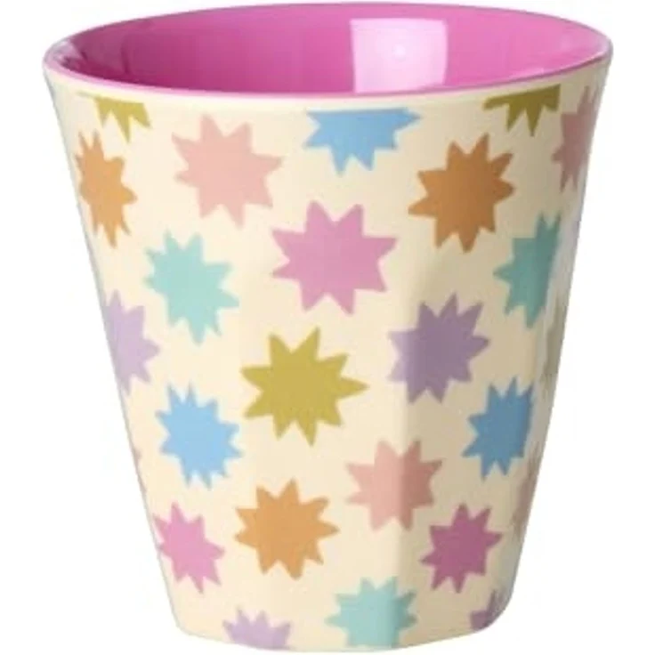 rice Kinderbecher Rice Melamin Becher 6er-SET Pink - Fun Fair Print 160ml, Melamin – Bild 4