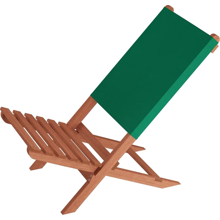 Klappstuhl Strandstuhl Anglerstuhl Gartenstuhl Stuhl zum Zusammenstecken grüner Bezug V-10-352Einzelstück