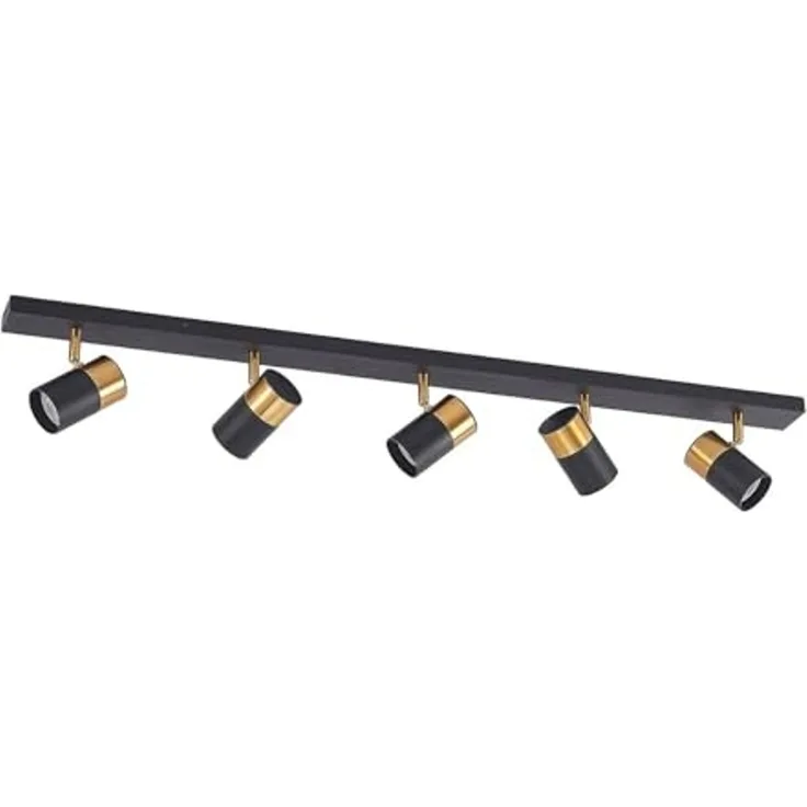 Arcchio Deckenstrahler Evaro, Metall, Schwarz IP20, 5 x 8 W LED