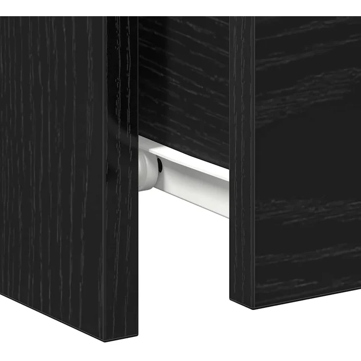 vidaXL Nachttisch 2 pcs Schwarz Eichen-Optik 30 x 30 x 40 cm 861989 – Bild 9