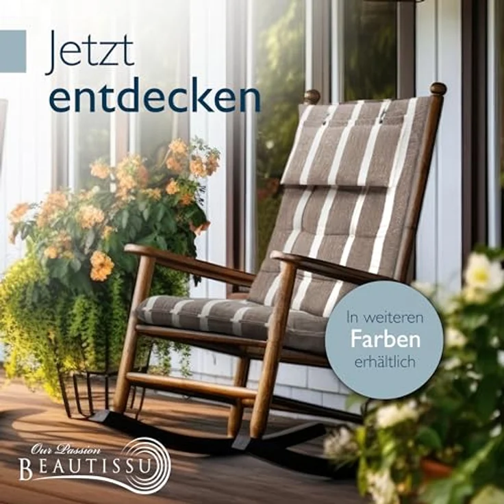 Beautissu Polsterauflage Sun-HL, Hochlehner Auflage 119x50x8cm – Bild 9
