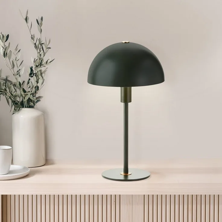 LeGer Home by Lena Gercke Tischleuchte Linnea Pilz Lampe, ohne Leuchtmittel, Pilzleuchte, Tischlampe, Metallsockel, Höhe 35,5 cm