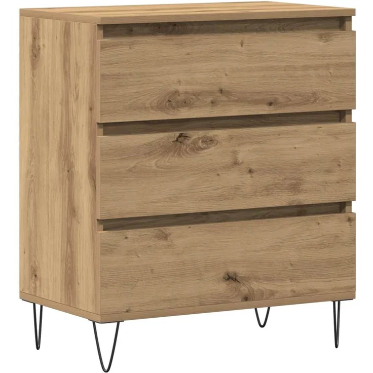 vidaXL Sideboard Artisan-Eiche 60 x 35 x 70 cm Holzwerkstoff 863496 – Bild 1