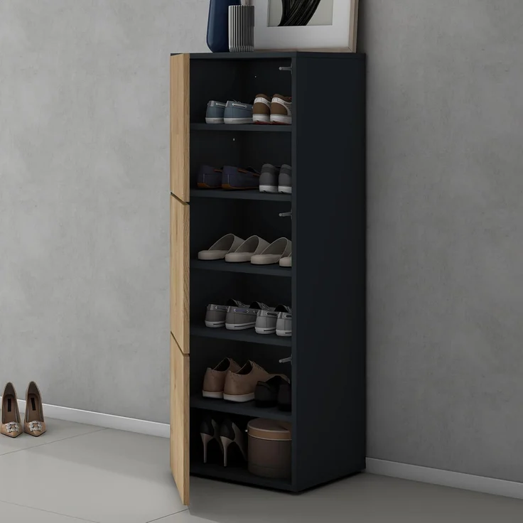 doporro Schuhschrank Schuhregal Schuhständer mit 3 Fächern Schuhschrank02 – Bild 6