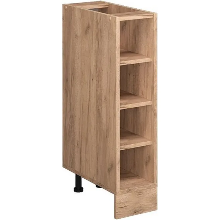 Vicco Küchenschrank Küchenzeile R-Line, Goldkraft Eiche, Regalunterschrank 20 cm