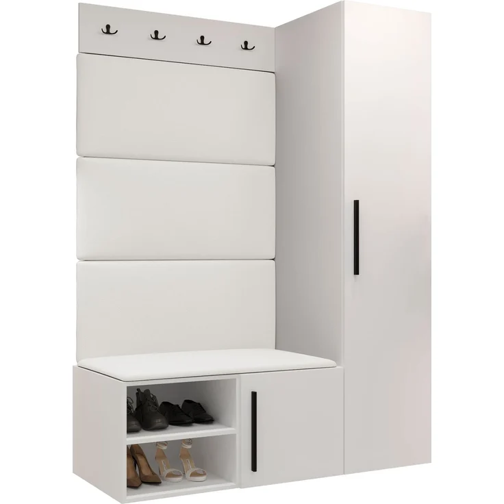 Garderoben-Set Mapreni II (Farbe: Weiß, Soft 017) – Bild 1