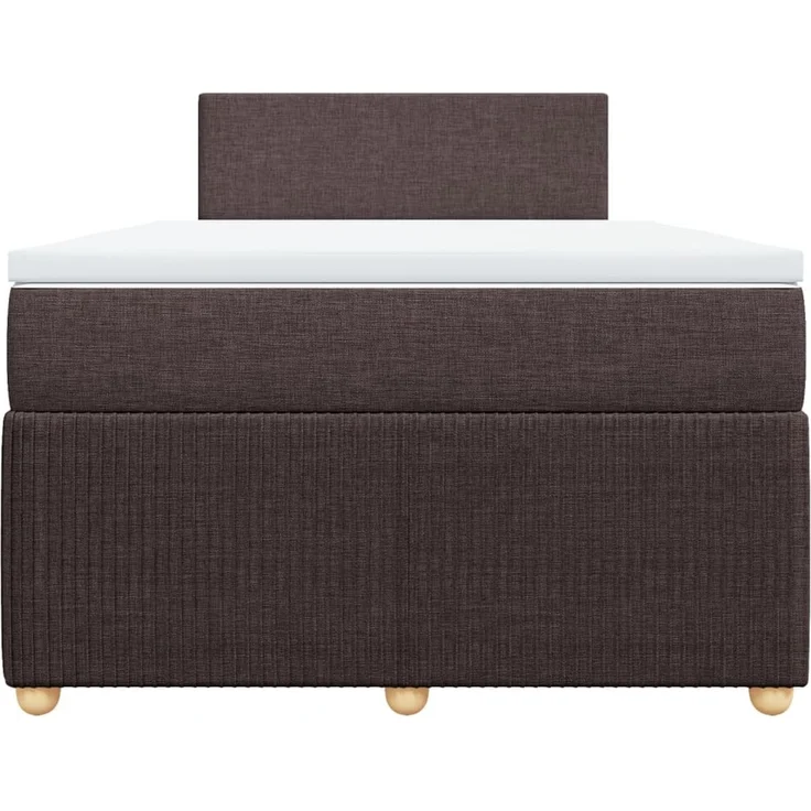 vidaXL Boxspringbett mit Matratze Dunkelbraun 120x190 cm Stoff 3289691 – Bild 6