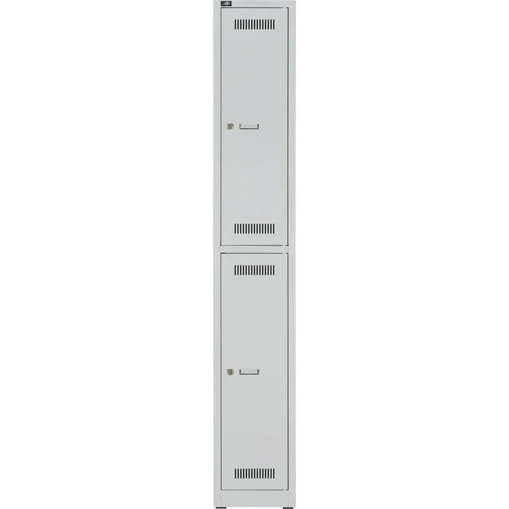 Bisley Garderobenschrank LIGHT, 1 Abteil 300 à 2 Fächer, Farbe lichtgrau – Bild 1