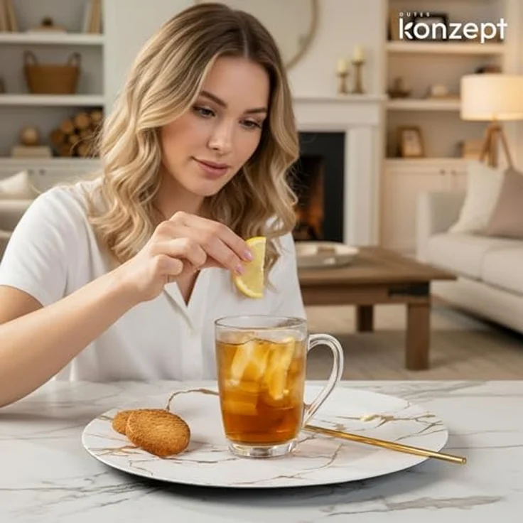 KONZEPT Espressoglas Set 6er – 300 ml Kaffeegläser Praktische Tassen für Kaffee und Tee, 6-tlg, Spülmaschinengeeignet, die zu allen gängigen Kaffeema – Bild 5