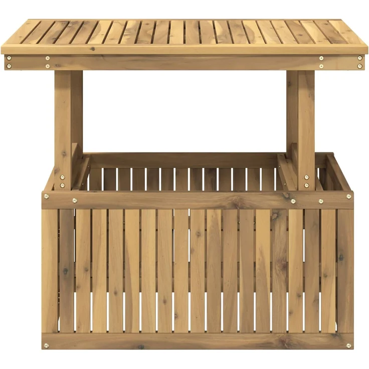 vidaXL Gartenkaffee Tisch aus massivem Akazienholz höhenverstellbar 901707 – Bild 5
