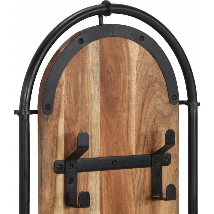 vidaXL Wandgarderoben mit 4 Haken 2 Stk. Massivholz Akazie 4013504 – Bild 6