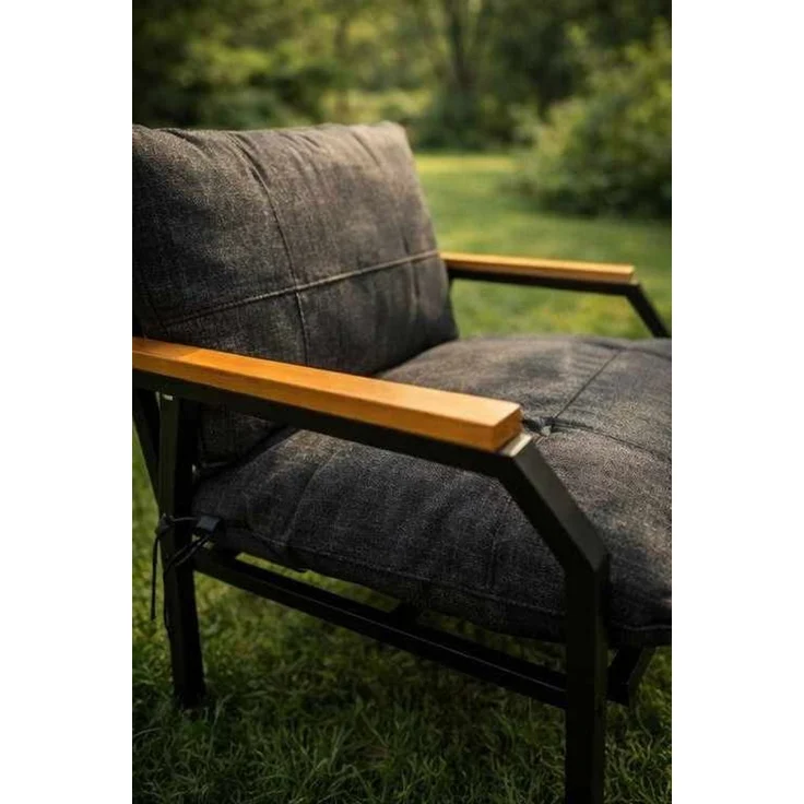 Skye Decor 'Duru - Anthracite' Garten-Lounge-Set, Anthrazit, 120 x 70 x 61 cm – Bild 2