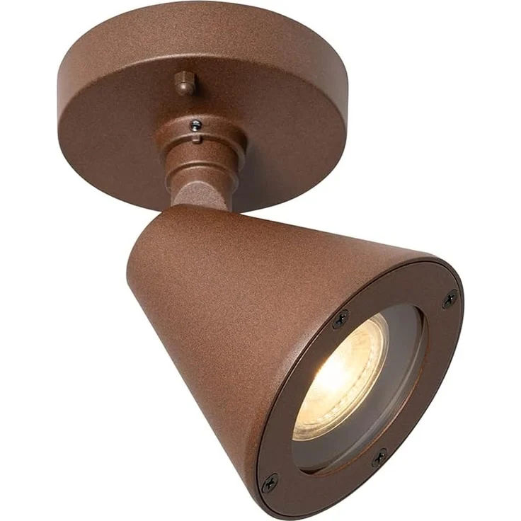 Qazqa Außen-Wandleuchte Ciara, ohne Leuchtmittel, GU10, Rostbraun, Modern, Aluminium, 1-flammig – Bild 3